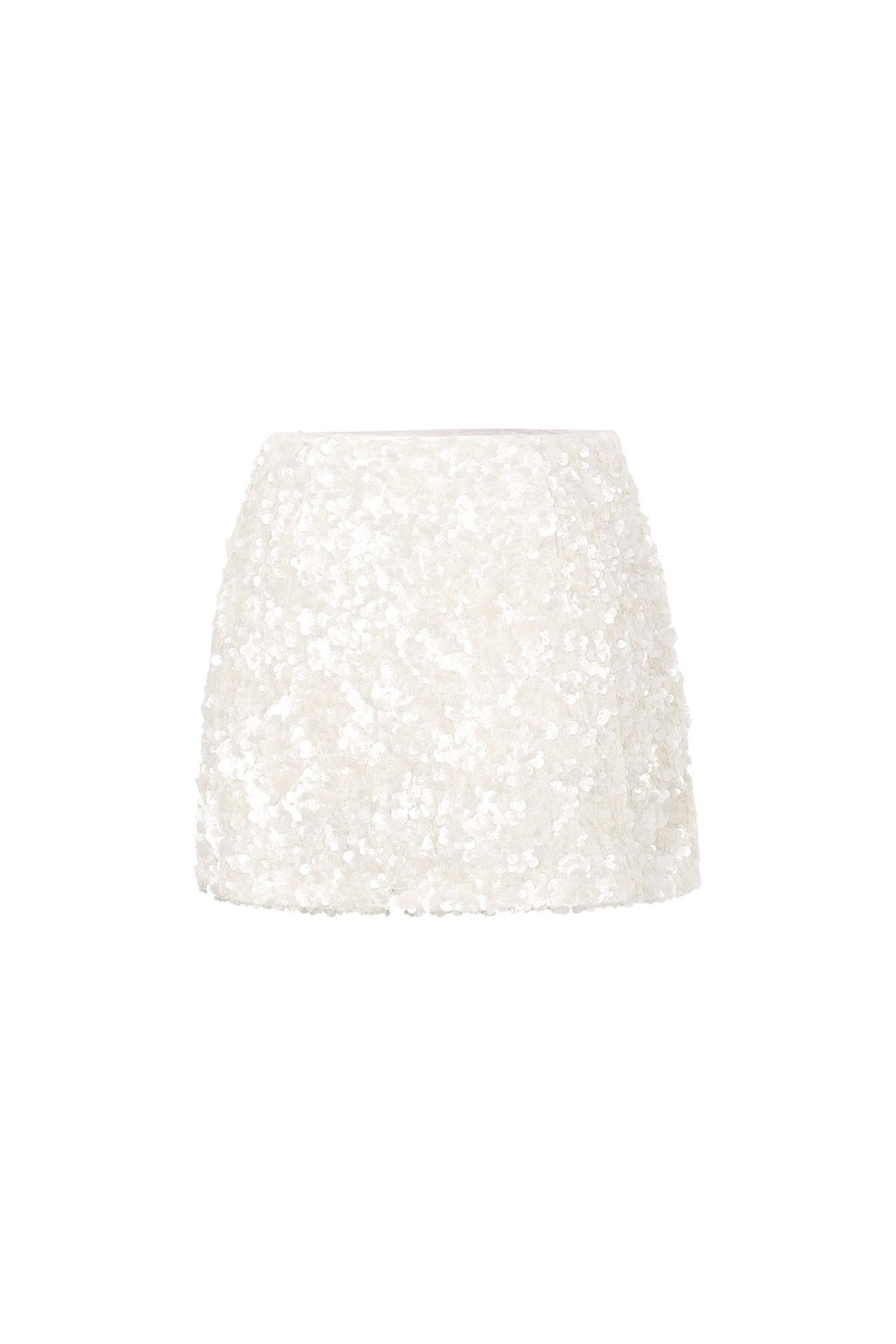 Rokje sequin wit