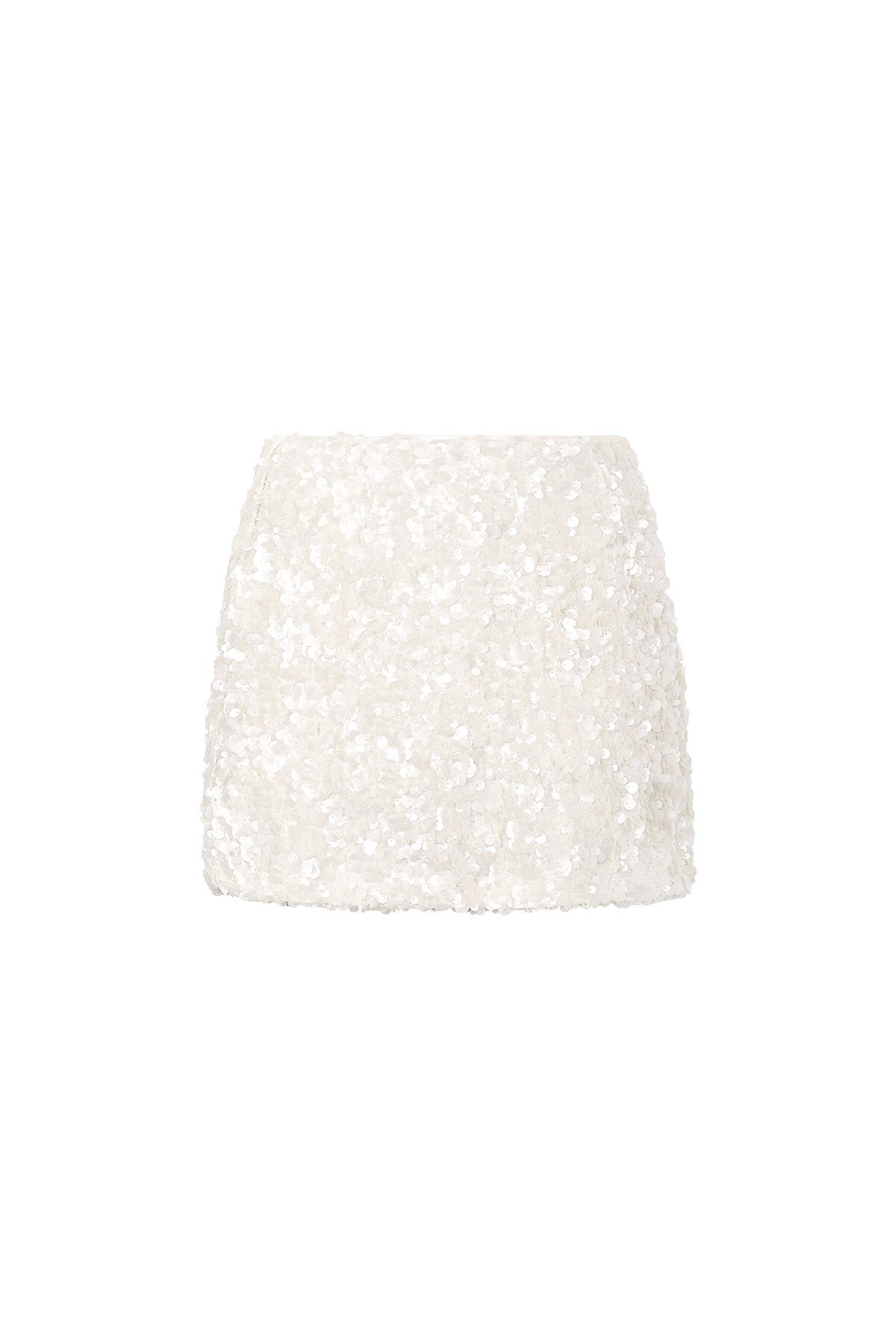 Rokje sequin wit