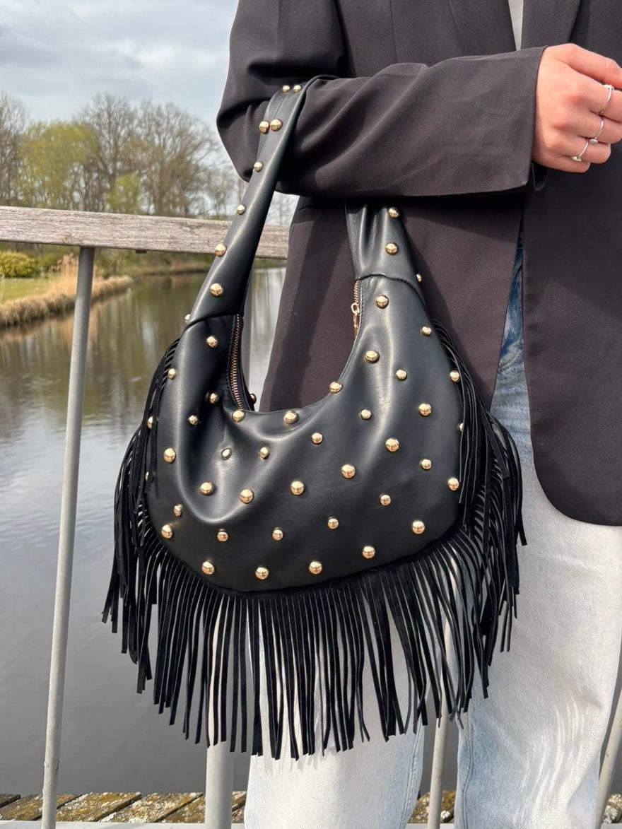Stud bag zwart