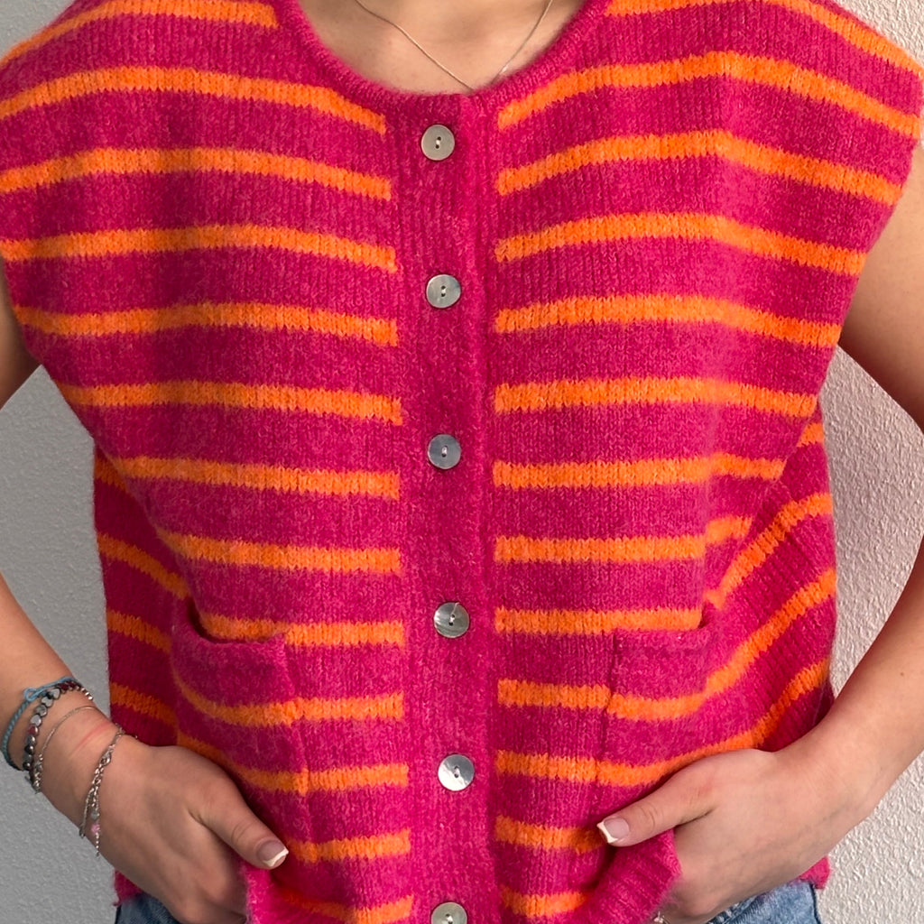 Sunset striped spencer