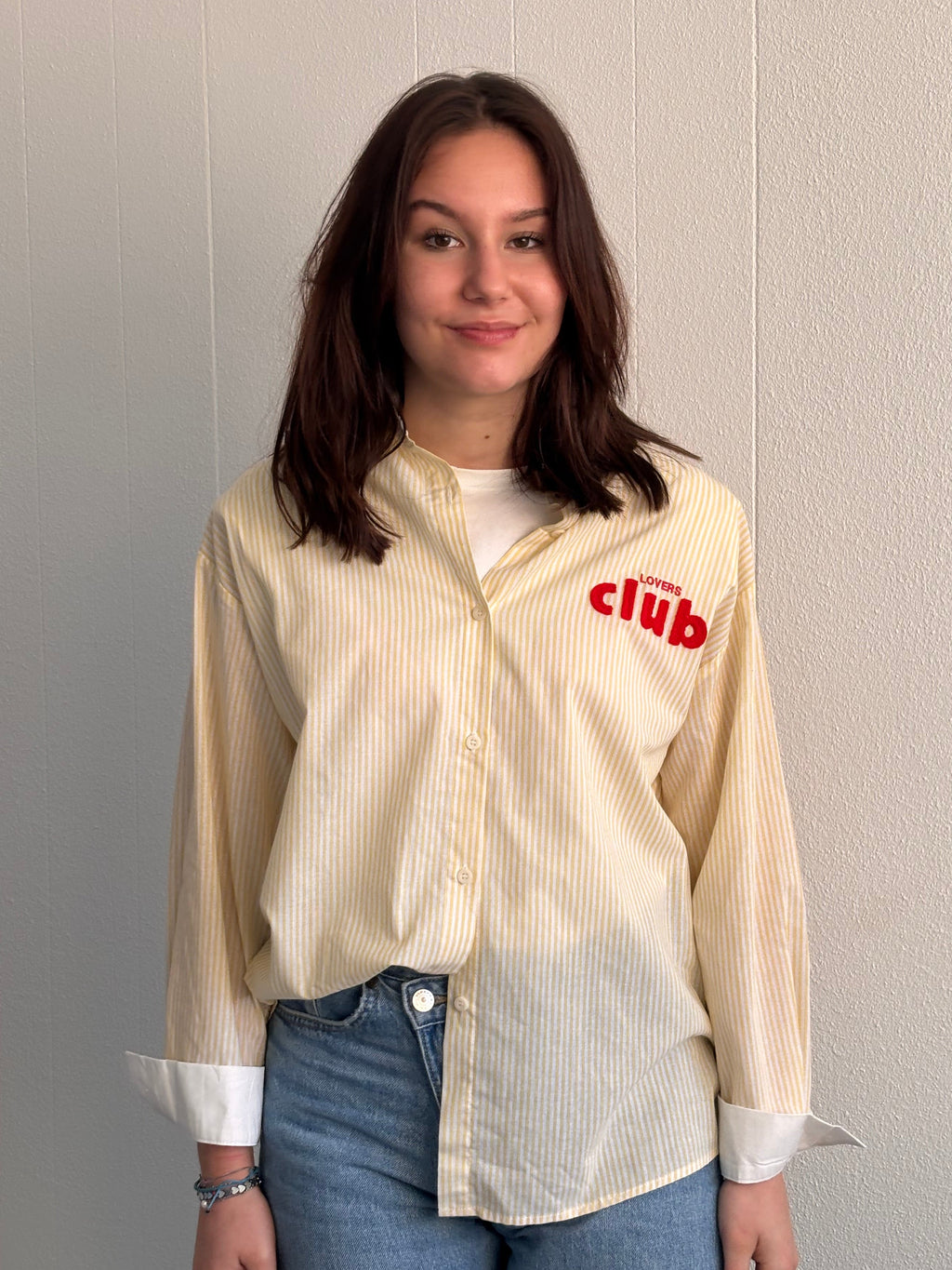 Yellow lovers club blouse