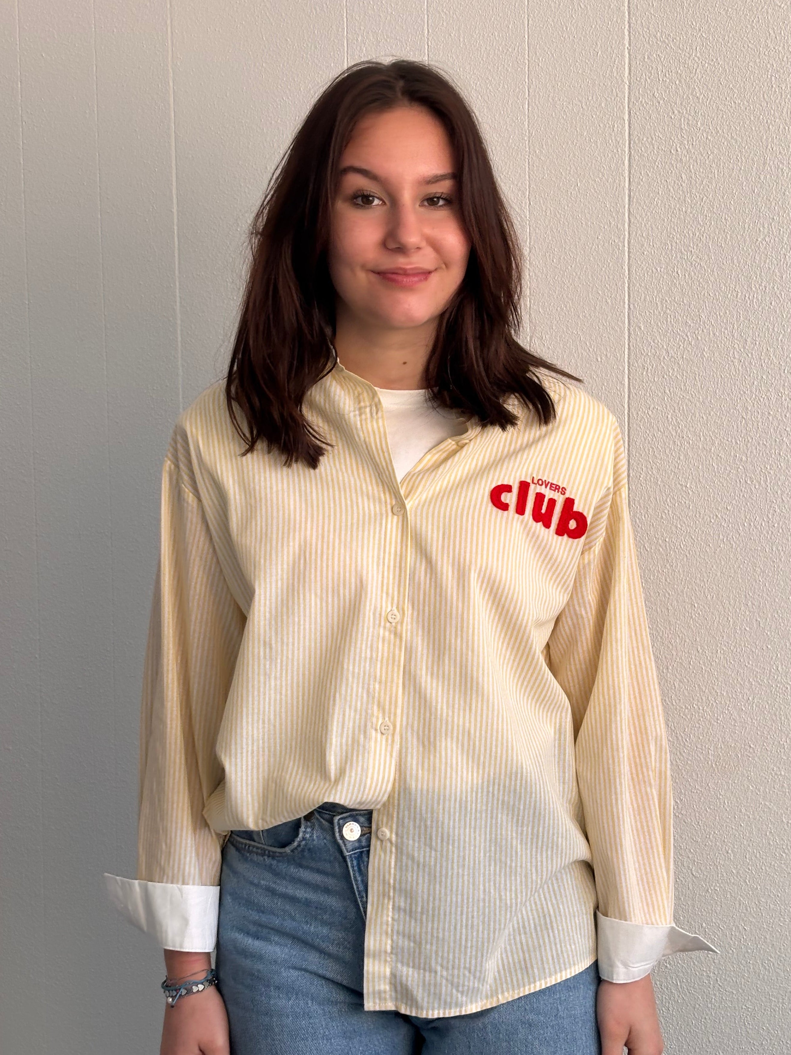 Yellow lovers club blouse