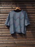 Dark blue striped top