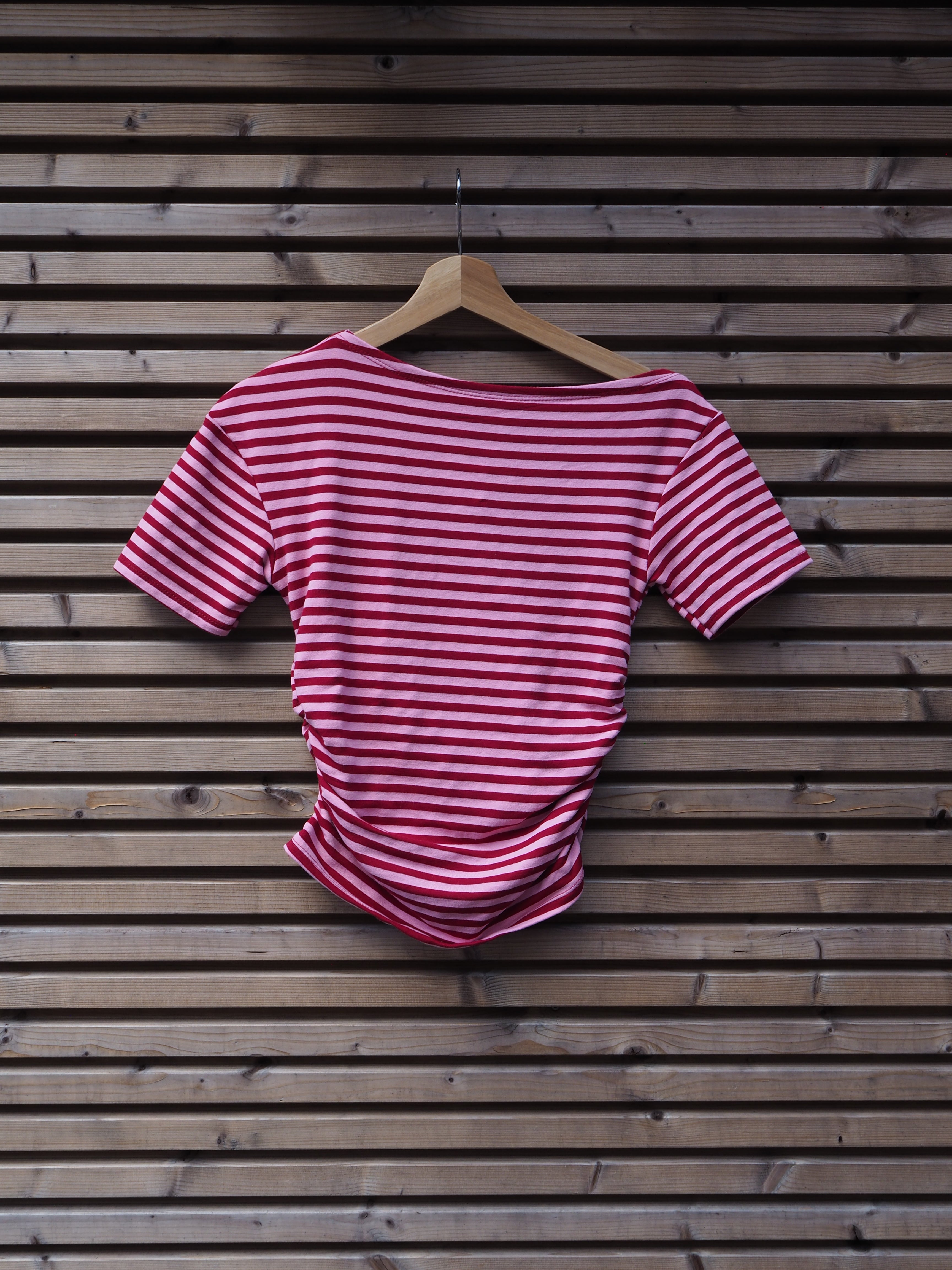 Pink striped top